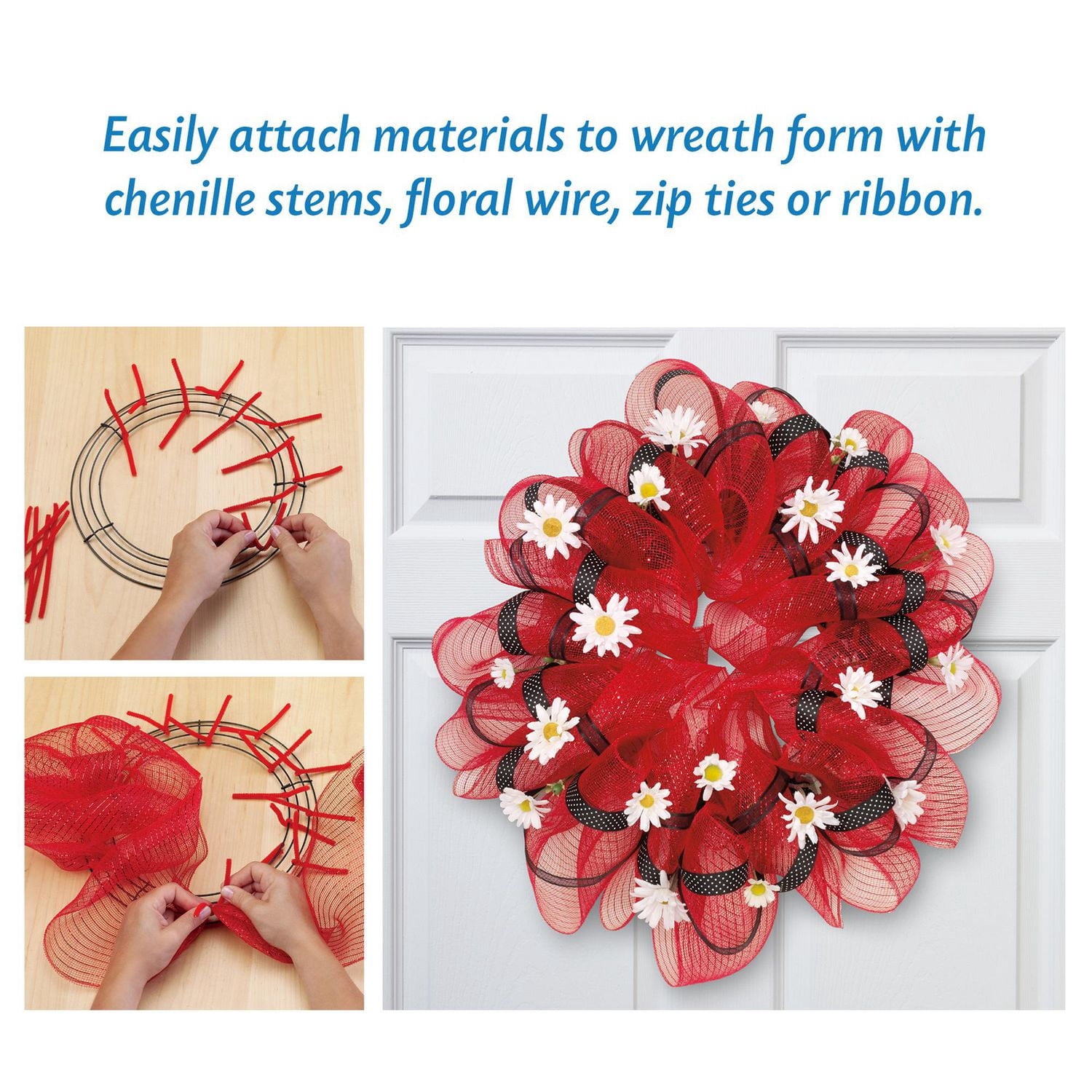 FloraCraft Wire Wreath Form 18 Inch Green