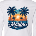 thumbnail image 4 of Inktastic Malibu Summer Beach Sunset Long Sleeve Youth T-Shirt, 4 of 5