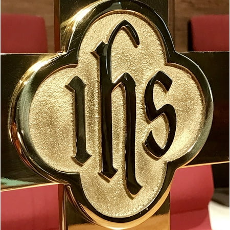 Ihs Cross - LAMINATED POSTER Church Christianity Religion Ihs Cross Religious Poster Print 11 x 17