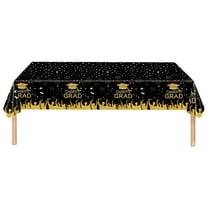 Giyblacko Table ClothNew Season Of Graduation Table Cloth Gold Adult First Year Graduation Party Table Cloth Table Cloth Disposable Party Decoration Table Cloth