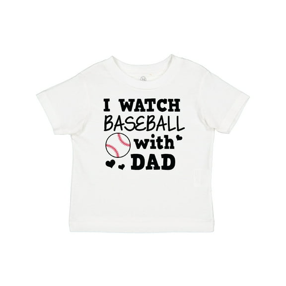 Inktastic I Watch Baseball with My Dad Boys or Girls Baby T-Shirt