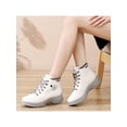 thumbnail image 6 of Fangasis Womens Winter Boots Comfortable Ankle Booties Casual Combat Boot Walking Fashion Short Bootie Beige-No Plush Lined 8.5, 6 of 9