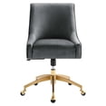 thumbnail image 3 of Modway Discern Modern Performance Velvet Swivel Office Chair in Gray, 3 of 7
