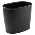 thumbnail image 5 of mDesign  Plastic 2.25 Gallon Slim Trash Can Garbage Wastebasket Bin, Black, 5 of 5