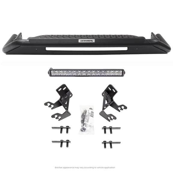 Go Rhino 5629720LT RC3 LR Skid Plate Bull Bar with Mounting Brackets,Single Row 20" Light Bar Kit For 19-22 Silverado 1500, Silverado 1500 LTD Fits select: 2019-2021 CHEVROLET SILVERADO