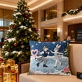 thumbnail image 6 of chaungfeng Christmas Decorations, Print Christmas Pillow Covers 18" x 18", with 8 Cute Patterns, Throw Pillow Covers for Home Christmas Decor, Soft Linen Material, 6 of 6