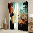 thumbnail image 3 of Homewish 3D Bear Deer Elk Black Out Curtains, Hunting Jungle Wildlife Curtains Pack of 2 (42x63 Each), Rustic Farmhouse Bedroom Curtains, Living Room Curtains Decor, 3 of 6