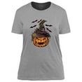 thumbnail image 4 of XCHQRTI Pumpkin Shirt for Women Vintage Halloween Tshirt Graphic Shirts Funny Retro Short Sleeve Tops, 4 of 8