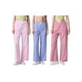 thumbnail image 5 of Yunliwuli Women's Casual Wide Leg Pants Elastic Waist Stripes Print Lounge Pants Going Out Trousers, 5 of 10