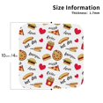 thumbnail image 3 of Disketp Fast Food Funny Coasters,4 Pcs Leather Coasters With Holder, Perfect Housewarming Hostess Gifts,Protect Furniture From Water Marks Scratch And Damage, 3 of 9