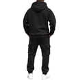 thumbnail image 5 of 2 Piece Tracksuit for Men Ghalytn Hoodie and Jogger Pants Set - Casual Fleece Sweat Outfit, 5 of 9