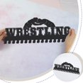 thumbnail image 3 of Wrestling Medal Hanger Display Sports Award Metal Holder Rack Wrestling Medal Iron Shelf Medal Rack Organizer Ribbon Wall Mounted Race Medal Hanger Medal Award Rack for Athletes Kids, 3 of 8