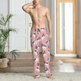 thumbnail image 5 of Uemuo Bulldog Pattern Men's Wide Leg Palazzo Lounge Pants with Pockets Light Weight Loose Comfy Casual Pajama Pants-X-Large, 5 of 9