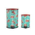thumbnail image 6 of Pioneer Woman 10.5 gal & 3.1 gal Stainless Steel Kitchen Garbage Can Combo, Vintage Floral, 6 of 7