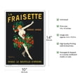 thumbnail image 2 of La Fraisette Strawberry Liqueur - Vintage French Advertising Poster by Leonetto Cappiello c.1909 - Master Art Print 10in x 14in, 2 of 4
