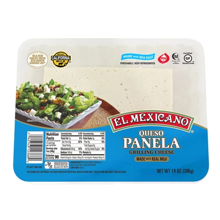 El Mexicano Panela Queso de Canasta, Basket Grilling Cheese, 14 oz Refrigerated