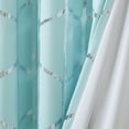 thumbnail image 4 of Intelligent Design Raina Total Blackout Metallic Print Grommet Top Curtain Panel, 4 of 12