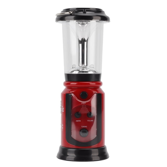 Weather Radio Camping Lantern,Radio Lantern Hand Crank Hand Crank Radio Lantern AMFM Radiowith LED Flashlight Remarkable Clarity