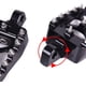 thumbnail image 2 of Estriberas de motocicleta （15 * 9 * 5 cm）, Estriberas anchas, Pedales de motocicleta giratorios CNC de 360 ° para Dyna Sportster Fatboy Iron Bobber MX Style Negro, 2 of 5