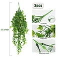 thumbnail image 6 of RECUTMS 3 Packs Artificial Plant Faux Ivy Greenery Hanging Plants Fake Ivy Leaf UV Resistant for Outdoor Garden Yard Porch Wall Decoration （Green）, 6 of 8