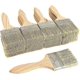thumbnail image 1 of Paquete de 12 pinceles profesionales, pinceles planos con mango de madera, pincel perfecto para pintar paredes - 63,5 mm, 1 of 5