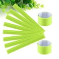 thumbnail image 3 of EeaseCA 4 Pcs Bracelet en PVC Bracelets Claques Course de Nuit Bracelets Réfléchissants Brassards de Sécurité pour Marche Randonnée Jogging (Vert Fluorescent), 3 of 8