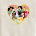 thumbnail image 3 of Disney Princess - Princesses All Together Group Heart - Valentine's Day - Boys and Girls Youth Crewneck Fleece Sweatshirt, 3 of 5