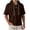 a01Coffee, variant on Short Sleeve Hoodie Shirts for Men with Drawstring Lightweight Button Down Tees Classic Fit Moisture Wicking Casual Tops Coffee M