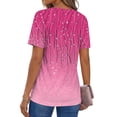 thumbnail image 6 of Fantaslook Womens Blouses Dressy Casual Tops Summer Short Sleeve V Neck Shirts Business Work Blouses, 6 of 10