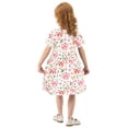 thumbnail image 6 of joogoo Bows and Floral Girls' Short Sleeve Dress Kids Dresses 2T, 6 of 8