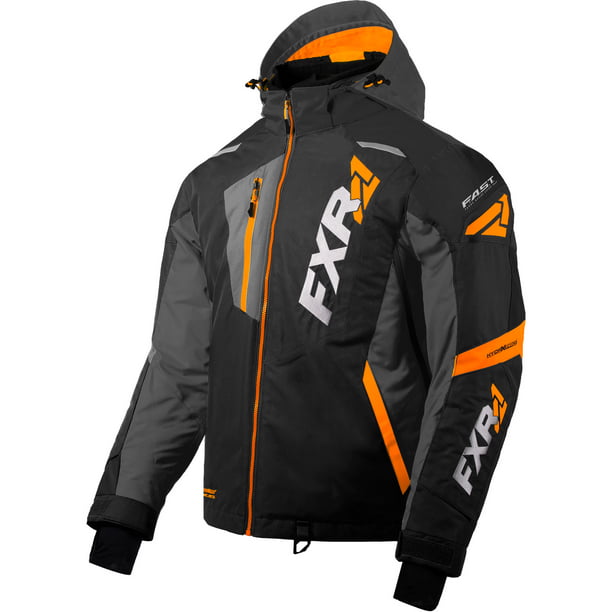 FXR Mens Black/Charcoal/Orange Mission FX Jacket Snowmobile 2020 ...
