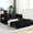 Black, variant on Corduroy Sleeper Sofa with High-Quality Backrest / Rock in Comfort at Home