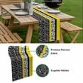 thumbnail image 5 of Black Yellow Table Runner - 60 Inch Long, Kitchen Dining Table Runner Dresser Scarves, Garden Floral Stripe Aesthetic Flower Boho Farmhouse Decor for Coffee Tables Wedding Party Banquet, 5 of 8