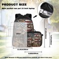 thumbnail image 4 of Yspwyqan Backpack Set with Lunch Box Pencil Case for Boys, Vintage USA Flag Deer Lightweight Large Capacity Kids Backpack Fits 14" Laptop for School, 4 of 7