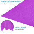 thumbnail image 3 of Unique Bargains 8.2ft Crepe Paper Roll, 1 Roll 20' Width Paper Streamer Sheet for Craft Flower Making Decoration, Violet, 3 of 4