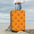 thumbnail image 7 of Gukieu Red Crab Print Suitcase Protective Cover, Elastic Zipper Buckle Suitcase Protective Cover, Suitable for Travel, Business Trip-X-Large, 7 of 7