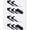 White, Black, variant on No Boundaries Low Cut Socks, 20-Pack, Women's