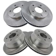 thumbnail image 2 of TRQ Front & Rear Brake Rotors Set Fits Select 1997-2005 Chevrolet Blazer 1998-2004 S10 1997-2001 GMC Jimmy Sonoma Oldsmobile Bravada, 2 of 6
