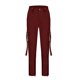 thumbnail image 1 of VISgogo Pantalones cargo para mujer, pantalones de cintura alta con estampado de cuadros/color sólido con bolsillos VISgogo  moda, 1 of 6