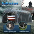 thumbnail image 5 of Advance Outdoor 10’ x 20’ x 87’ Gray Portable Storage Shelter, 5 of 10