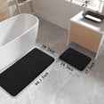 thumbnail image 2 of Juego de alfombrillas de baño Yimobra Memory Foam, 2 piezas, color negro, 2 of 6