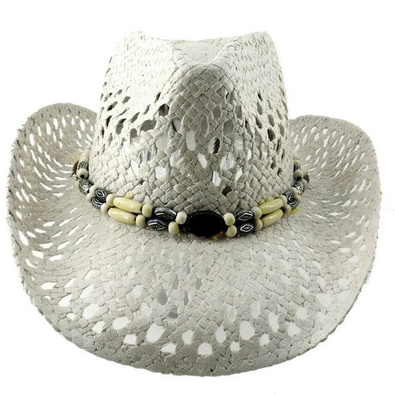 Straw Cowboy Hat Men Cowgirl Hats Women Sun Hat Sombreros Vagueros Classic Western Accents