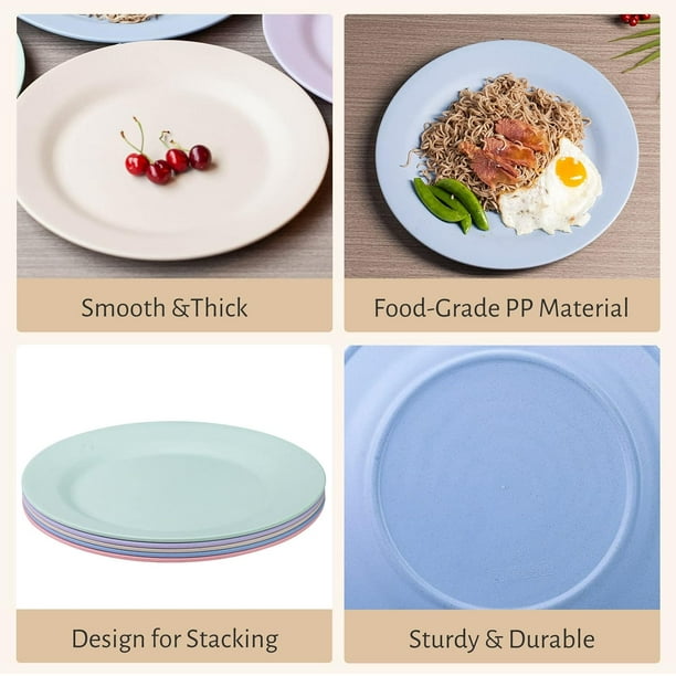 4 Platos Divididos Irrompibles, Bandejas De Almuerzo De Plás | Envío Gratis