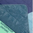 thumbnail image 4 of Whale Flotilla Extra Large Outdoor Picnic Blanket (60”x80”), Waterproof Wear-resistant Beach Blanket, Foldable Handy Mat Tote Spring Summer Great for Camping and Park, Green, 4 of 6
