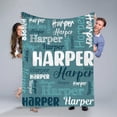 thumbnail image 5 of Personalized Custom Blankets, Unique Gift Blankets with Names, Exclusive Personal Gifts, Family Name Blankets, Gifts for Friends, Commemorative Blankets with Names, Soft Flannel Sofa Blankets, 5 of 13