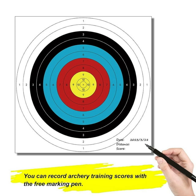 Archery Targets Paper for Backyard, 60Pcs Bow Targets for Hunting & Archery Targets, Target Practice Accessories