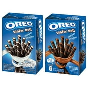 Oreos Oreo Wafer Roll Variety Pack (set of 2) | Chocoloate (1.9oz) - Vanilla (1.9oz)