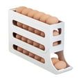 thumbnail image 6 of Chamoist 4 Tiers Egg Holder for Fridge,Auto Rolling Egg Organizer for Refrigerator,Space-Saving Egg Dispenser Holder,30 Eggs Fridge Egg Rack Large Capacity Egg Dispenser for Refrigerator, 6 of 8