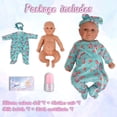 thumbnail image 3 of Muñeca renacida de silicona YaluoQian, reducción realista de 1:1, 3 of 6