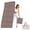 Brown Aprocot, variant on BAIMA Large Yoga Mat Thick Extra Wide and Long , Foldable Portable Travel Square Mats(Green+Black)